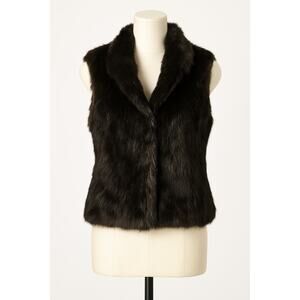 Bagatelle Genuine Rabbit Fur Vest Black – Size Small